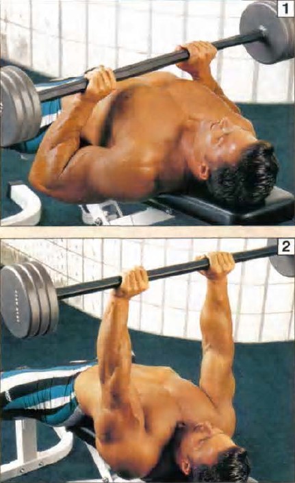 IMPINS DIN DECUBIT DORSAL PENTRU TRICEPS