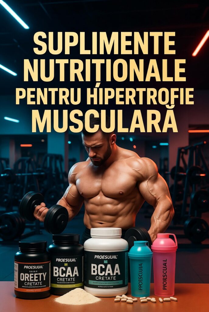 SUPLIMENTE NUTRIȚIONALE PENTRU HIPERTROFIE MUSCULARĂ